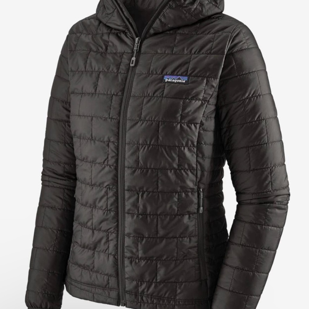 Patagonia women’s nano puff hoody black size small